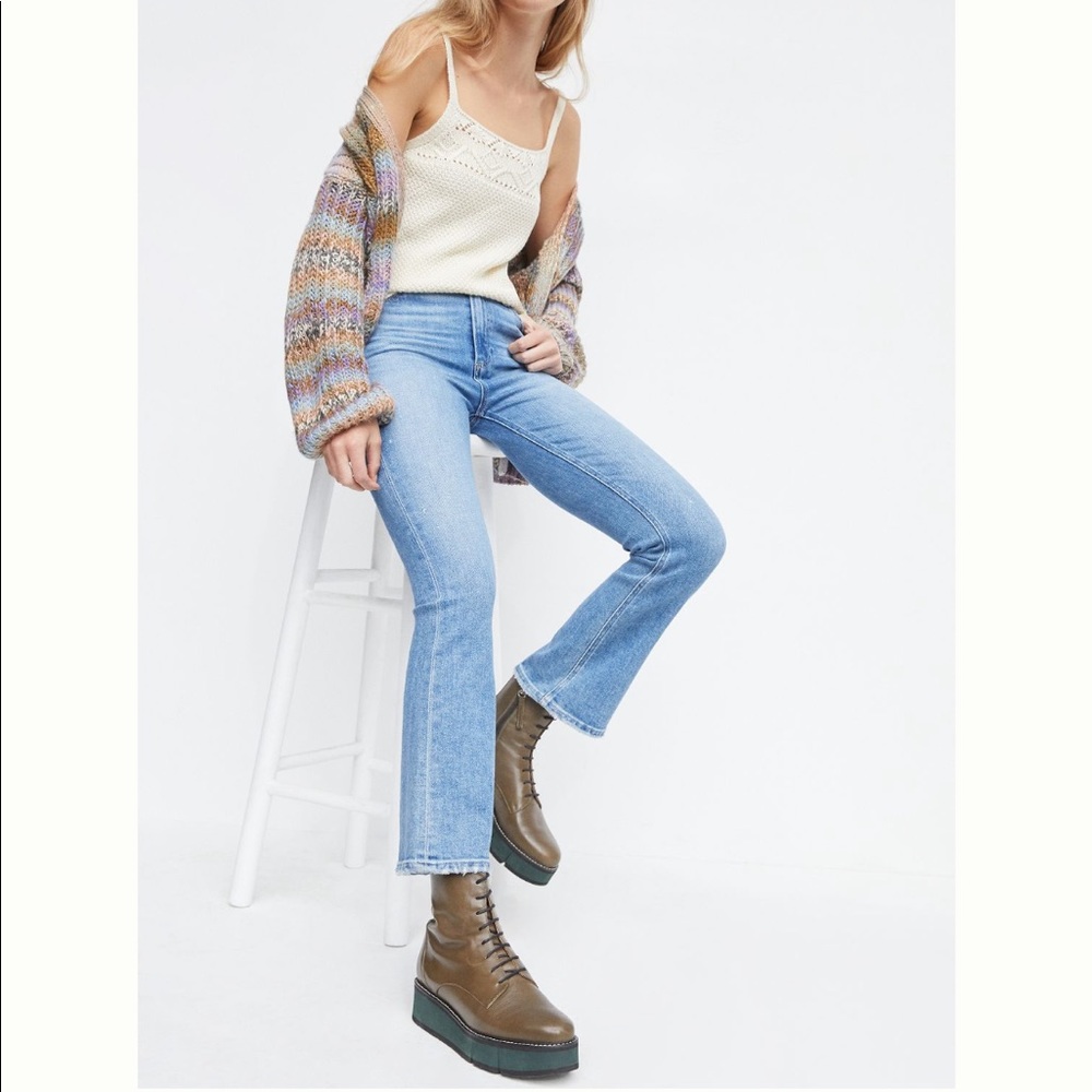 Paige Claudine Ultra High-Rise Ankle Flare Jeans